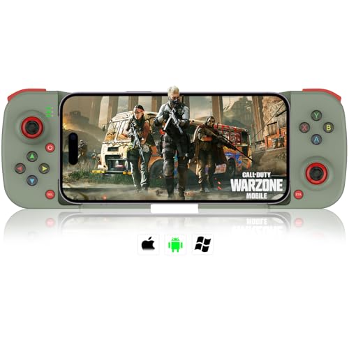 arVin Mando inalámbrico para juegos para iPhone, Android, PC, Gamepad, joystick para iOS iPhone...