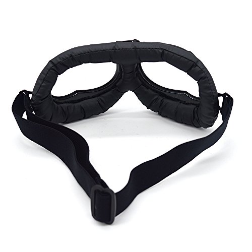Evomosa Motorcycle Goggles Vintage Pilot Style Cruiser Scooter Goggle Outdoor Sand Goggles Bike Racer Cruiser Touring Eyewear For Half Helmet #TOP6