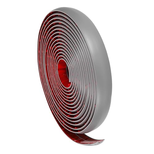 QUARKZMAN Bodenübergangsleiste 6,1 Meter Selbstklebende Teppichübergangsleiste PVC-Bodenleiste für Höhen bis zu 3 mm, Grau