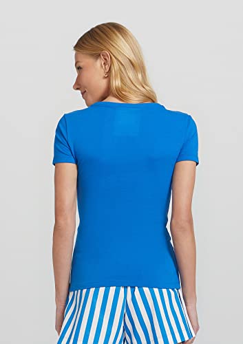 Blusa meia manga, Feminino, Hering, azul claro, P