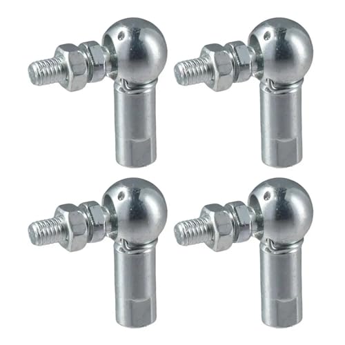 Rotule d'angle M5 x 0,8 en acier au carbone pour liaison de tringlerie pas à droite x4