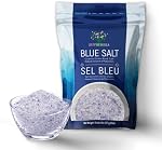 EUPHERBIA Blue Salt, Coarse, Rare Mineral Salt, High Potassium, Lower Sodium, Natural, Unprocessed, Hand Harvested, Kosher Certified (227g Coarse Refill)