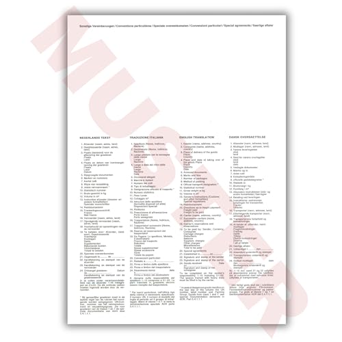 PaperXpert CMR Frachtbrief x 100 | 4-teilig | DIN A4 Einzelblätter im Wechsel | Für Laser- & Inkjetdrucker | Internationaler Güterverkehr | nach neustem ADR-Standard - Made in Germany