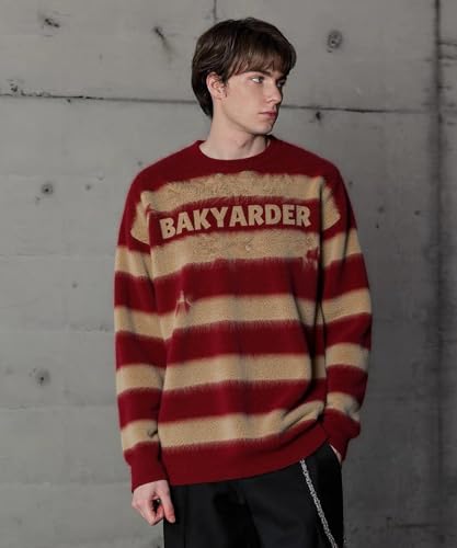 Women’s Fuzzy Striped Oversized Sweater Vintage Star Graphic Streetwear Pullover Knit 2025 Fall Outfits3