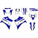 Motocross Komplettkleber Aufkleber Sticker Für Yamaha XT660R XT 660R XT 660 R Aufkleber Komplette Motorrad-Team-Hintergründe Grafik-Aufkleber-Kit (Color : Blank)