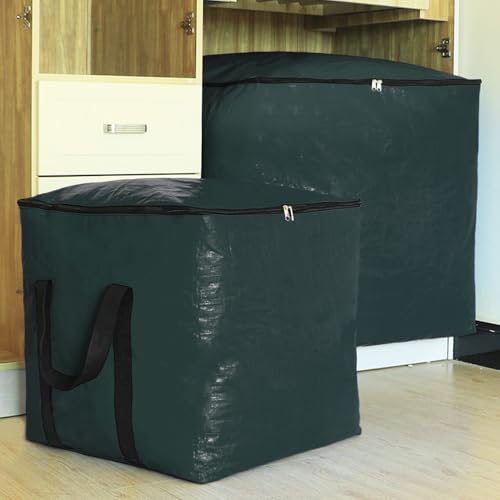 Staubdichter großer Umzugsbeutel Grün 50×50×50 cm 125L Alternativen zu Umzugskartons Bettdecken Kleidung Umzug Reisen Bettwäsche