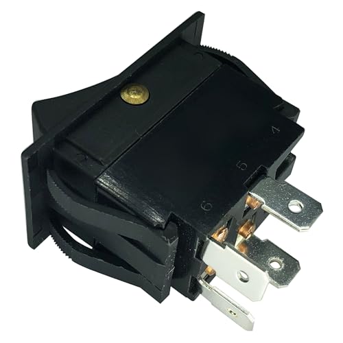 DTAIR 0808-116-K On/Off Rocker Switch Replacement for CRES Cor Equipment 0808-103-1 20A 125/250V(DPST)