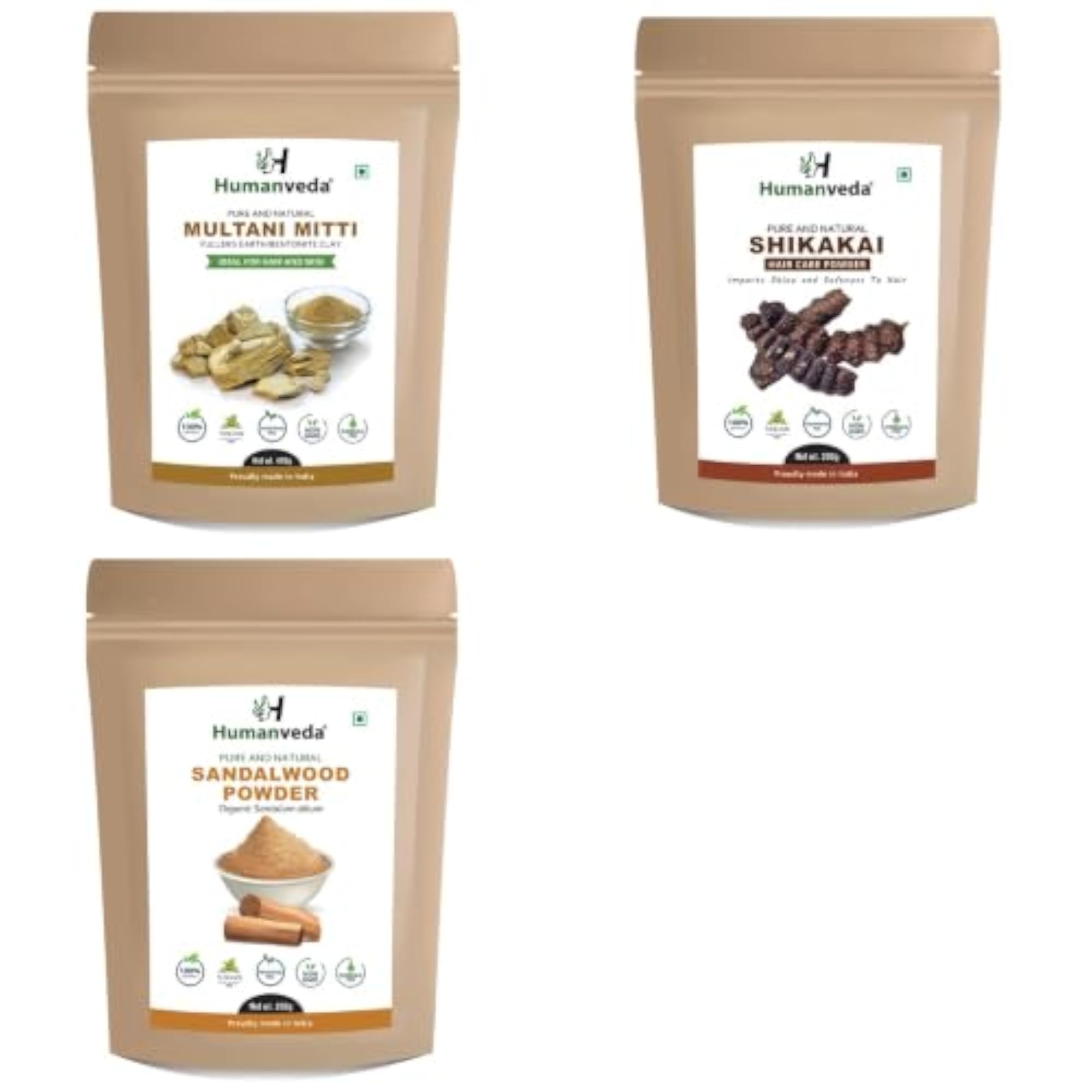 Multani Mitti, Shikakai & Sandalwood Ayurvedic Product Blend