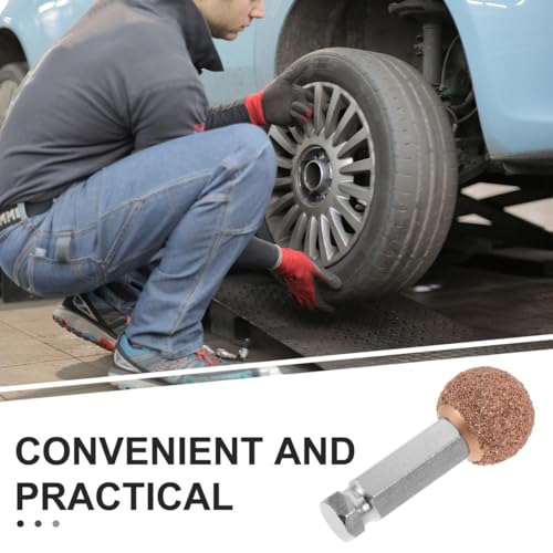 Image of SOLUSTRE Tire Buffing Wheel with Tungsten Steel Grinding Head Tire Repair Tool for Automotive & Truck Abrasive Buffing Wheel for Precise Surface Preparation and Patching