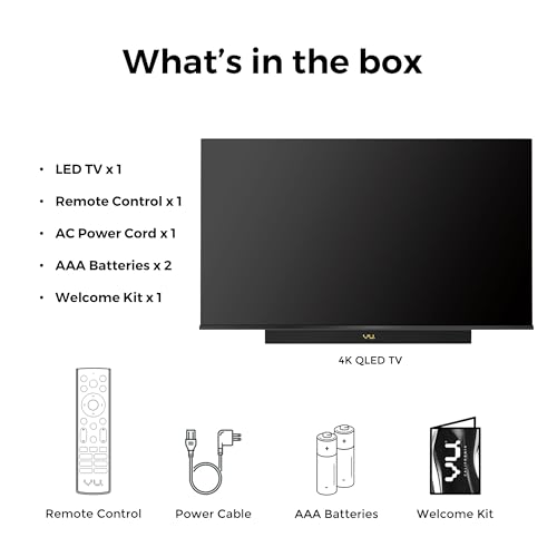 Image of Vu 108cm (43 inches) Vibe Series 4K QLED Smart Google TV 43VIBE-DV