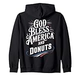 Gott segne Amerika und Donuts Patriotic Dessert Pride Kapuzenjacke