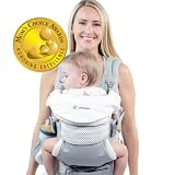Organic Baby Carrier New Born to Toddler –Infant & Child Carrier with Lumbar Support for Men & Women
