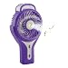 Welltop Mini Handheld USB Misting Fan Personal Cooling Mist Humidifier Rechargeable Portable Mini Misting Cooling Fan Home Office Travel (Purple)