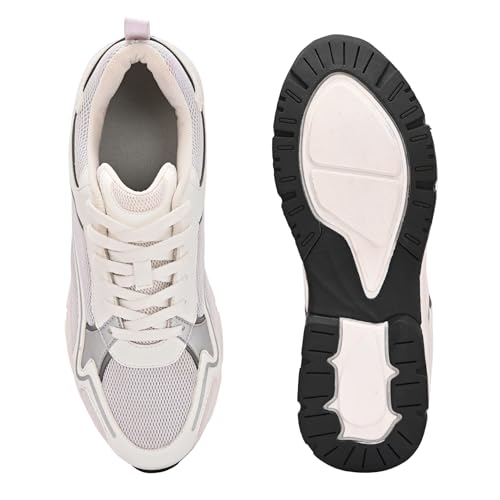 Image of Cruiser Men's Sneakers | Cushioned Insole Comfortable Shoes | Trendy & Stylish Modern Sneakers | Durable TPR Sole Casual Walking Footwear (2673)