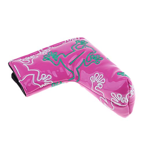 LEIPUPA Taco de Golfe Capa Sapo Padrão Lâmina Centro Putter Protetor de Cabeça Do Plutônio - Rosa