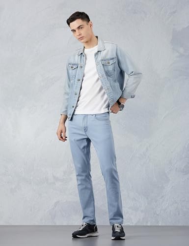 Image of Amazon Brand - Symbol Men Cotton Rich Stretchable Regular Fit Jeans | Casual Denim