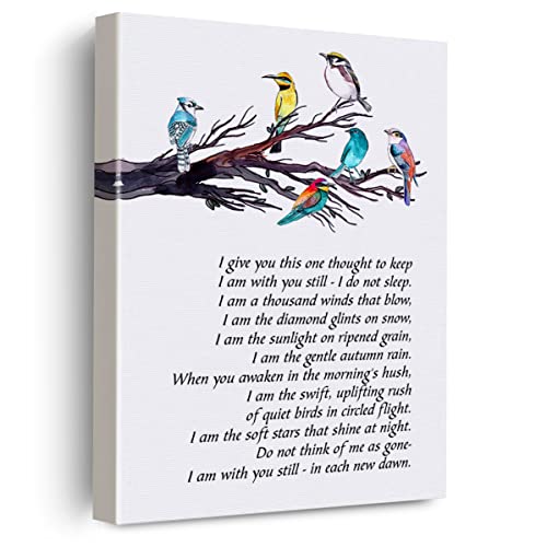 Evxid Native American Prayer Quote Canvas Poster Painting Wall Art, I Give You This One Thought To Keep Print Artwork Framed Ready To Hang For Home Office Decor 12 X 15 Inch #TOP12