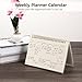 Spiral-Bound Weekly Planner, Appointment and Task Organizer, Undated Journal for Adults and Kids, Classroom & Office Use