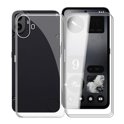 Kit verre trempé Nothing CMF Phone 1 et housse silicone mince transparente 6.67"