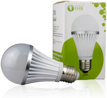 Lighting EVER 7W A19 LED Bulb, Samsung Chip LED, Daylight White, 50W Incandescent Bulb Replacement