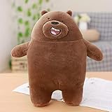 Juguete De Peluche We Bare Bears De Dibujos Animados, Peluche Grizzly Grey White Brown Bear Panda Doll Kawaii Regalo De Cumpleaños, para Niños Niños45Cm