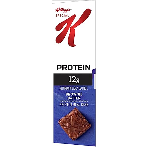 Kellogg's Special K Protein Bars, Meal Replacement, Protein Snacks, Brownie Batter, 9.5oz Box (6 Bars)