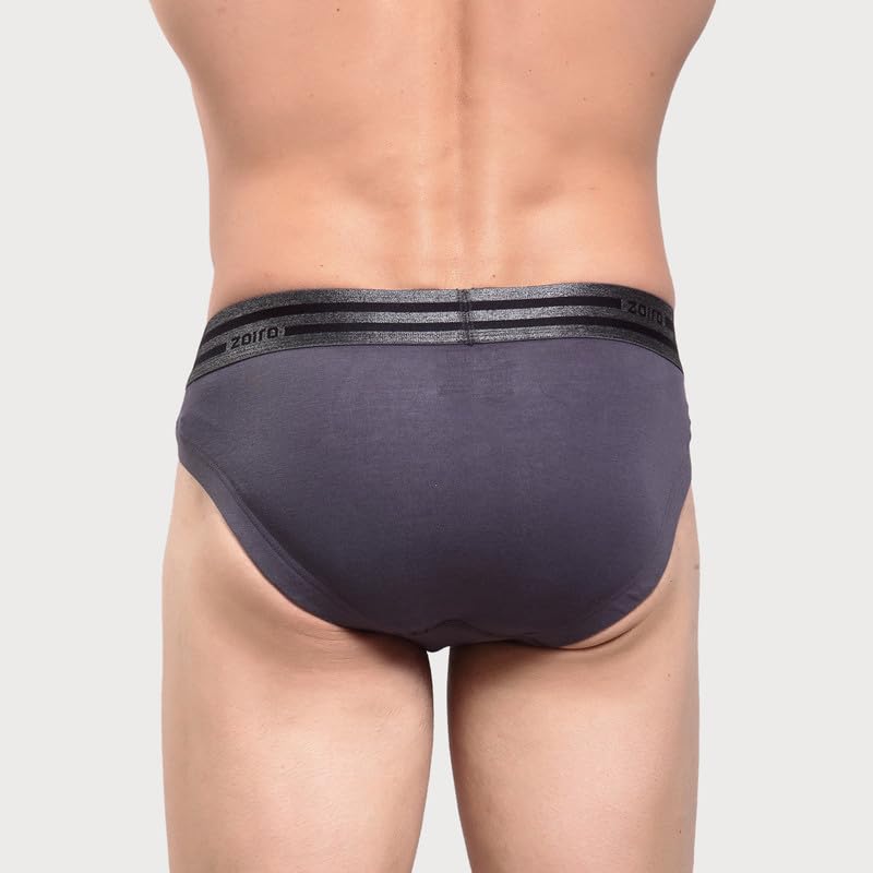 Image of Zoiro Men's Cotton Blend Solid Sports Brief (Pack of 2) |Colours May Vary