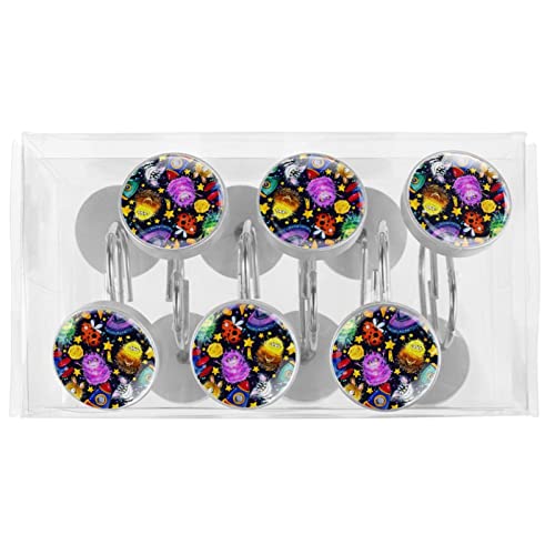 Crochets rideau de douche inox anti-rouille pour éliminer les blocages de tringle