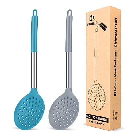 BUNDLEPRO Kitchen Ladle Strainer Set of 2 Cover