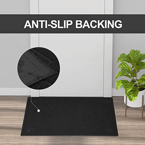 Image of Cat Litter Mat, Litter Trapping Mat Soft on Kitty Paws, 47 inch x 35 inch Kitten Litter Box Mat for Cleaner Floors, Waterproof, Easy Clean, Durable XL Large Size Cat Litter Pad for Kitten.