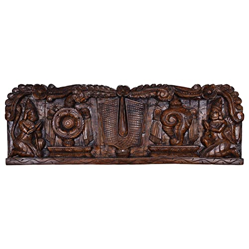 Image of Lord Balaji with Conch and Chakra Panel
