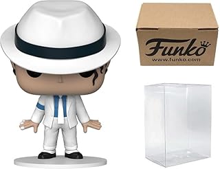 Pop Rocks: Michael Jackson Lean - Smooth Criminal Vinyl Funko Figure (Bundle with EcoTek Protector case and Pop Shipper Box for Additional Protection)