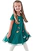 Girl Summer Tulle Dress Green Buttfly Short Sleeve... #1