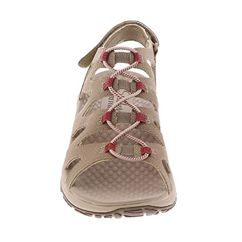 Skechers Women's Fisherman Sandal, Taupe, 11