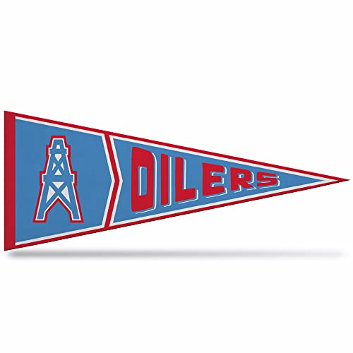 Rico Industries NFL Football Tennessee Titans Retro - Alt 12" x 30" Felt Wall Décor Pennant - Great for Home/Bed Room/Man Cave Décor