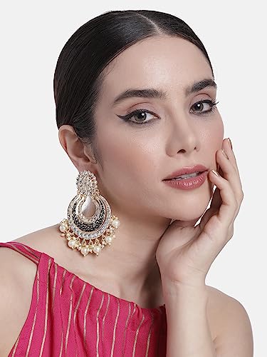 Image of Peora Traditional Indian Ethnic Earrings Jewellery Set Gift for Women Girls