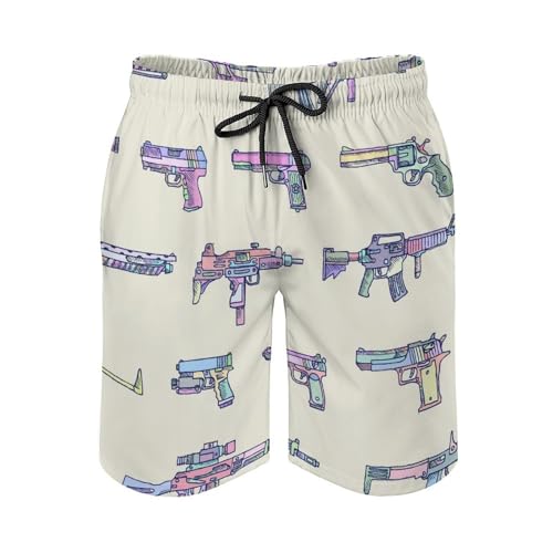 Weapons Guns Men's Swim Trunks Quick Dry Bathing Suit Swimming Shorts Beach Swimwear2