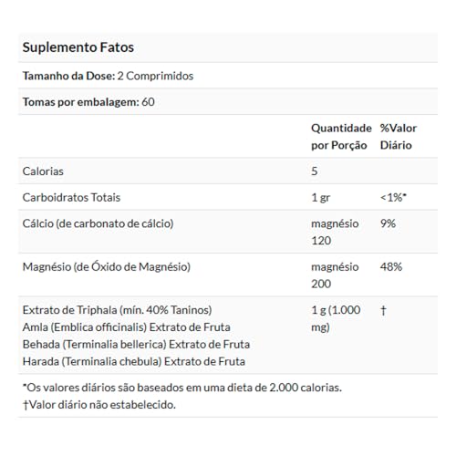 Triphala 500mg Now Foods 120 Tabs Importado