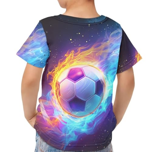 Image of JEOCODY Boys Girls Graphic Tees Funny 3D Printed Short Sleeve T-Shirts 3-16T