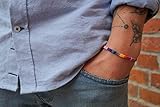 ethno armband  Pride Armband für Männer, Frauen & Queers - LGBT CSD Festival Armband Boho Ethno Style - Made by Nami Handmade Regenbogen Rainbow Stoffband - Damen und Herren-Schmuck