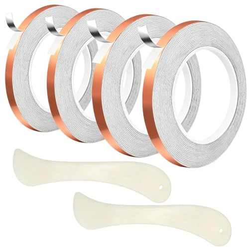 Copper Foil Tape | 4 Rolls 36 Yard Lighting Fixtures Repair Tape |