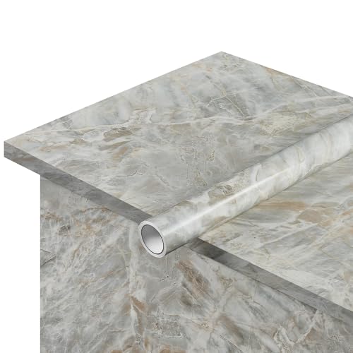 Ant Papel de contacto de mármol para encimeras, papel de pared de mármol, extraíble, autoadhesivo, película de vinilo de granito (mármol 3, 24 pulgadas x 15 pies)