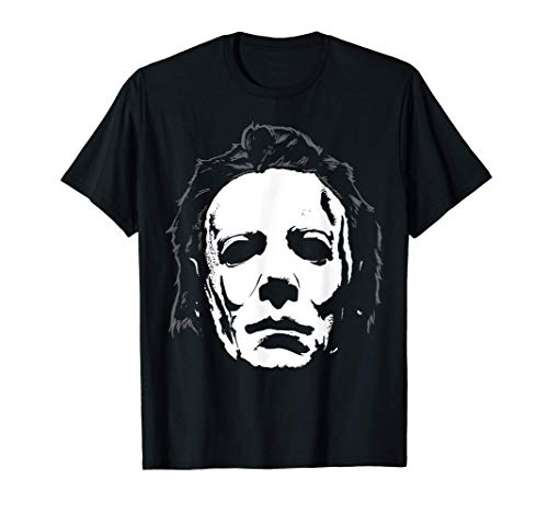 Halloween Michael Myers Mask Big Face Camiseta