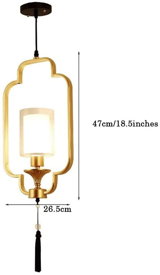 Lámpara de estilo chino moderno E27 de hierro decorativa para techo de corredor 7