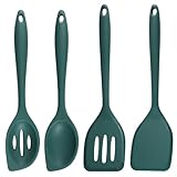 4 Piezas Utensilios de Cocina de Silicona,28 cm Lengua Silicona Cocina,Alta Resistencia Al...