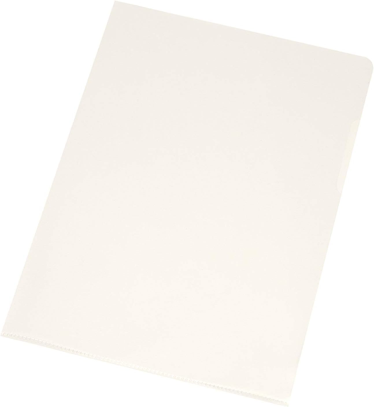 A4 Cut Flush Folders – Clear (Pack of 100) | Durable Plastic Document Wallets (1)