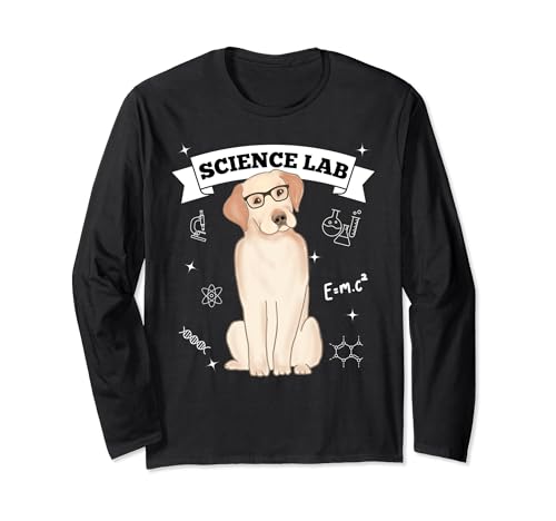 Esplora l'affascinante mondo della genetica, del comportamento e della salute canina con il nostro design Science Lab Labrador Retriever Dog, perfetto per gli amanti dei cani, scienziati e menti curiose. Cuccioli. Labrador. Science Pun divertente slogan.