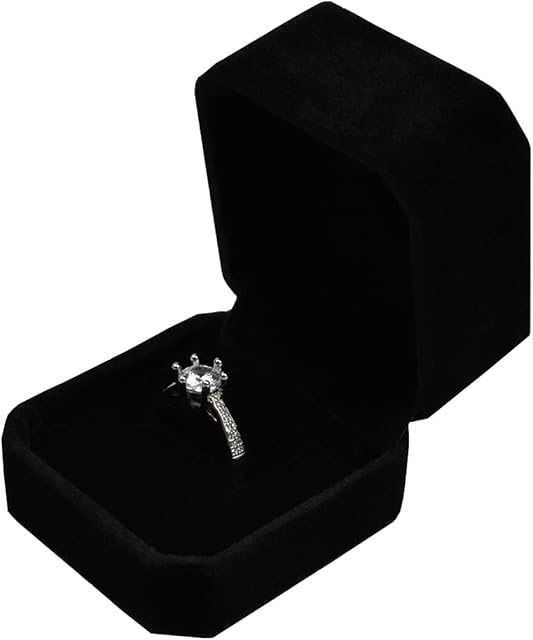 Ring Box Velvet Jewellery Gift Boxes Earring Storage Case Organizer