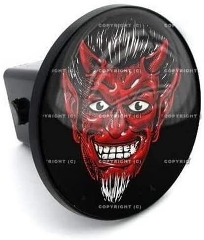 2" Tow Hitch Receiver Plug Cover Insert for SUV & Truck US - RED Devil Style-9856-6841