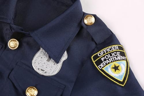 Disfraz Infantil de Policía Deluxe para Halloween miniatura 6